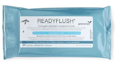 ReadyFlush Flushable Personal Cleansing Cloths - 8" x 12", 24 per Pack