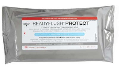 ReadyFlush Flushable Personal Cleansing Cloths - 8" x 12", 24 per Pack