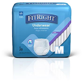  SUPPORT PLUS Womens Incontinence Underwear Washable Reusable 10  oz. Color 3 Pack - 2X : Health & Household