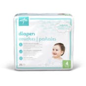 Disposable Baby Diapers - Size 4, 25 Count