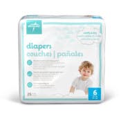 Disposable Baby Diapers - Size 6, 25 Count