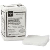 Gauze Sponges - 200 Count, 4" x 4", Non-Sterile