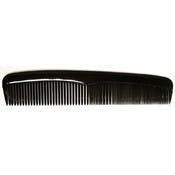 8" Hair Dressing Combs - Black, Plastic