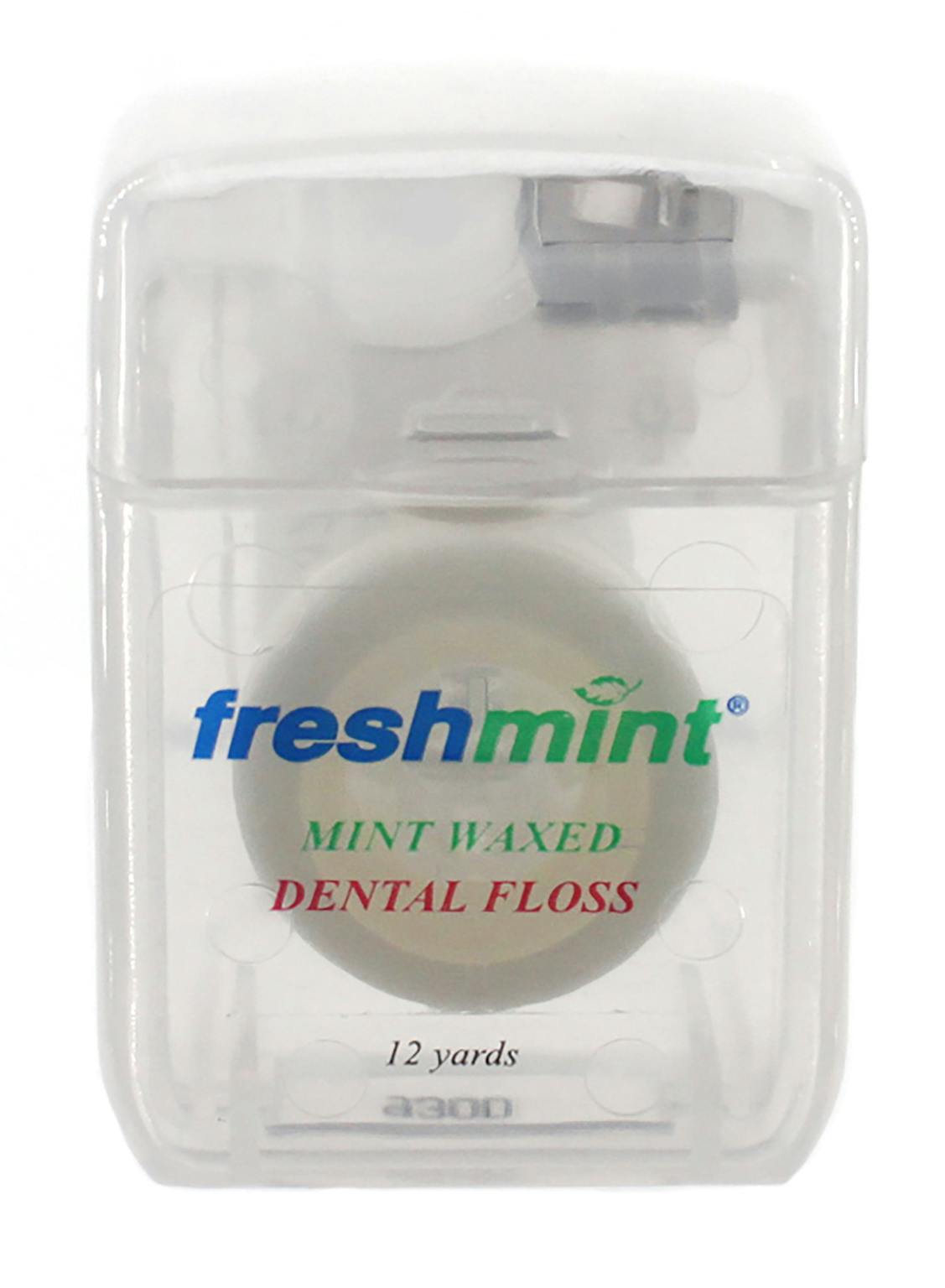 Wholesale Freshmint Waxed Dental Floss 12 yards, Mint (SKU 312973