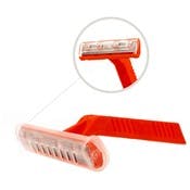 Single Blade Security Razors - Short Handle, Orange