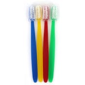 Toothbrushes with Storage Cap, Assorted, 7"