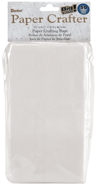 white paper craft bolsas