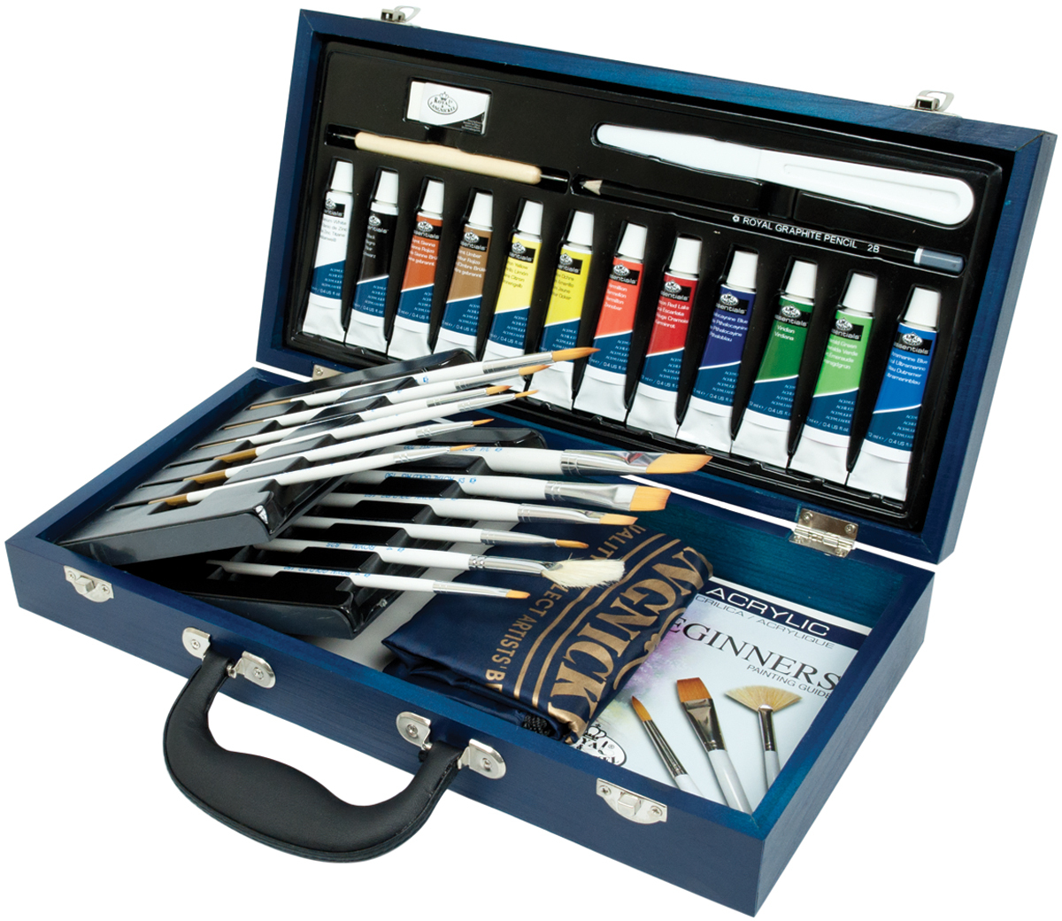 Wholesale Wooden Box Art SetAcrylic Painting 30pc DollarDays