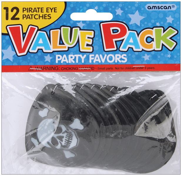Wholesale Party Favors 12/PkgPirate Eye Patch (SKU 653411) DollarDays