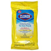 Clorox Crisp Lemon Scent to Go Wipes - 9 Count