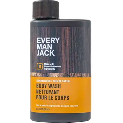 Every Man Jack Body Wash, Sandalwood - 3 oz