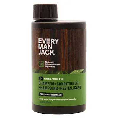 Every Man Jack 2-in-1 Shampoo &amp; Conditioner, Tea Tree - 3 oz