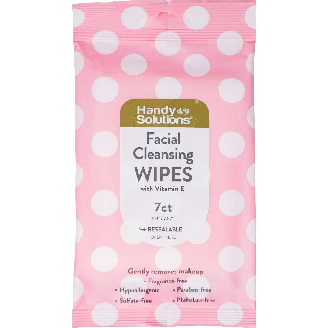 Handy Solution Facial Wipes - 7 Count