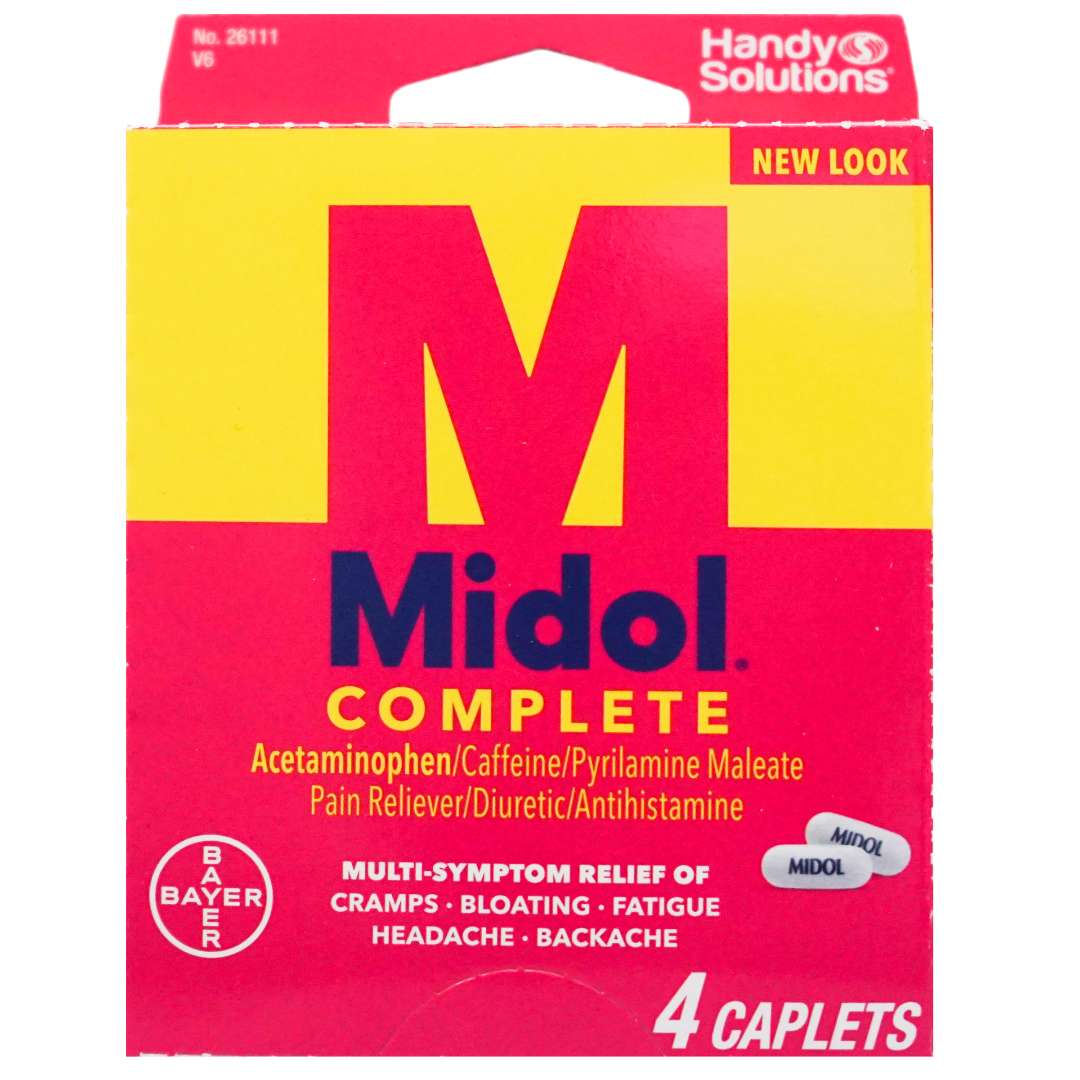 Midol Complete Caplets - 4 Pack