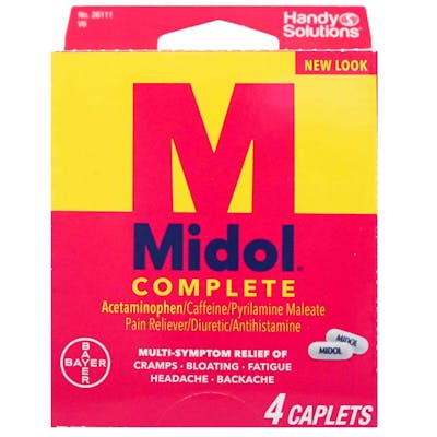 Midol Complete Caplets - 4 Pack