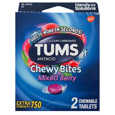 Tums Chewy Bites, Mixed Berry -  2 Pack