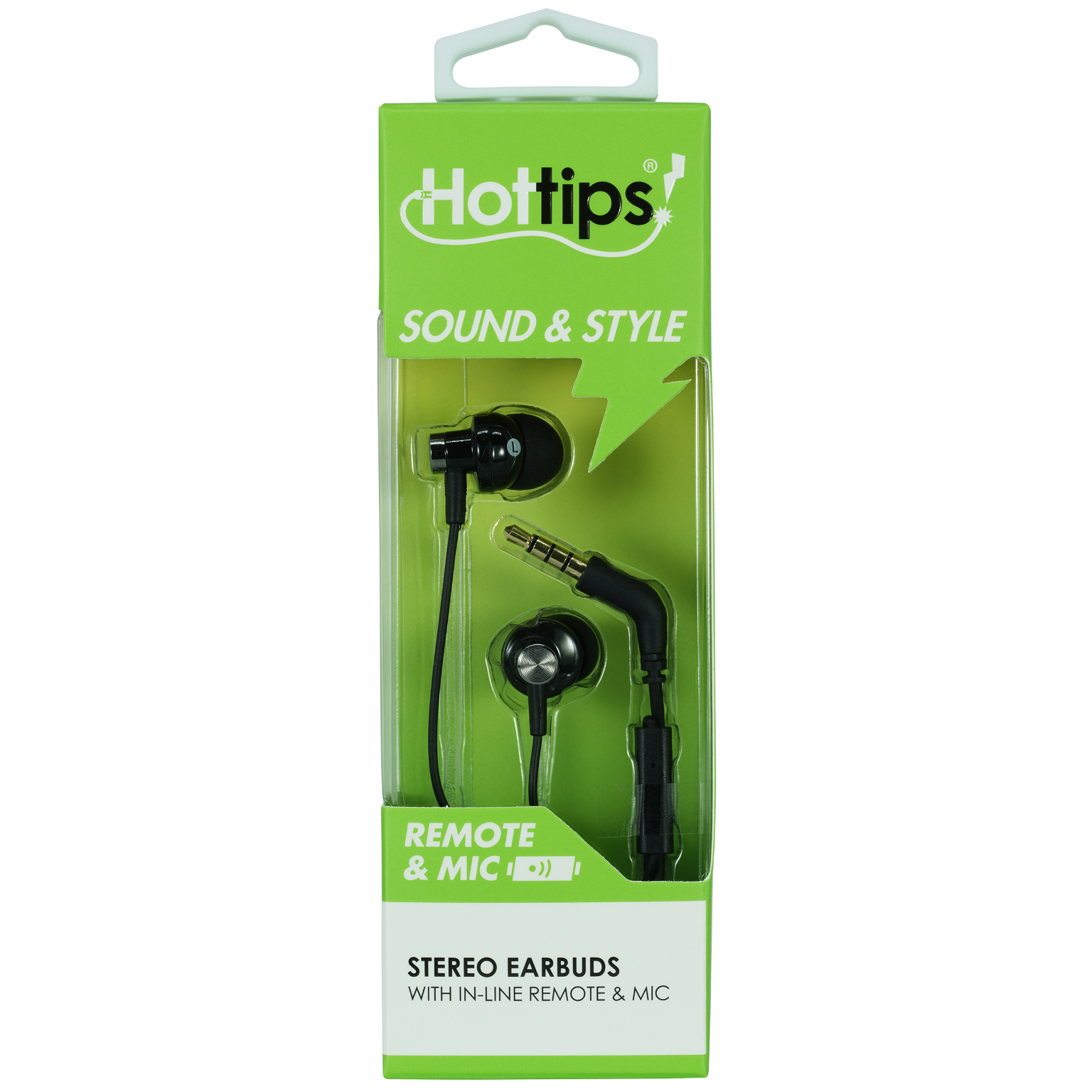 Wholesale Hottips High Sound Quality Earbuds with Mic- Case of 48