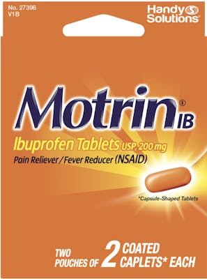 Motrin Ibuprofen Caplets - 4 Pack, 200 mg