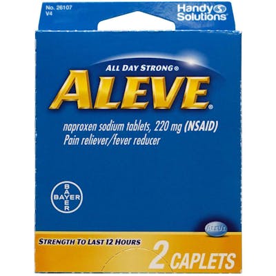 Travel Size Aleve - 2 Caplets, 12 Hour Relief