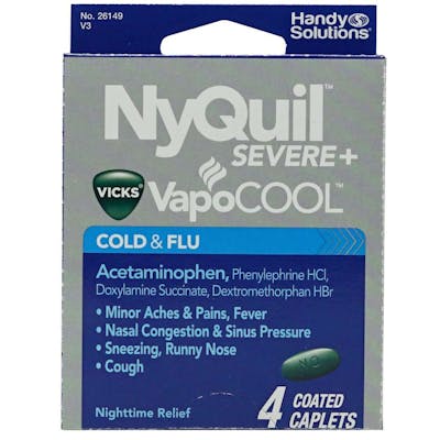 Travel Size NyQuil Liquicaps - 4 Pack, Pain Relief