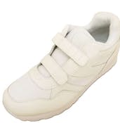 Men 2-Strap Velcro Sneakers, White - Size 13