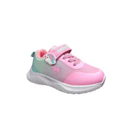 Girl's Velcro Sneakers - Size 6-10, Pink