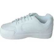 Boys Leather Sneakers - Size 3.5, White
