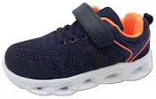 Boys Flymesh Blinking Lights Sneakers - Size 7-1, Navy