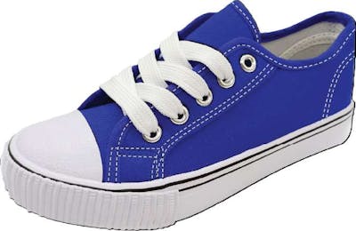 Big Boys Canvas Sneakers - Royal Blue, Size 5-7