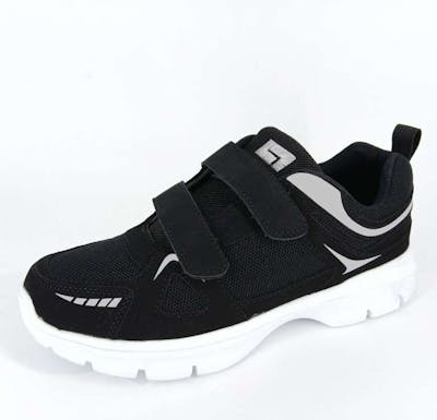Big Boys 2-Strap Velcro Sneakers - Size 5-7.5, Black