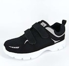 Men's 2-Strap Velcro Sneakers - Size 6.5-10, Black image number null
