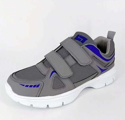 Big Boys 2-Strap Velcro Sneakers - Size 5-7.5, Gray