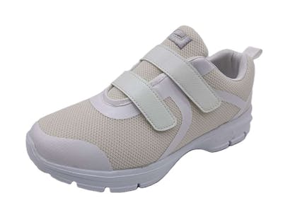 Men 2-Strap Velcro Sneakers, Off White - Size 11
