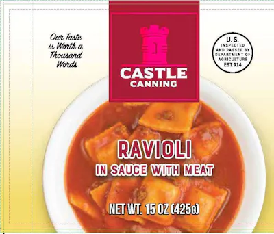 Canned Ravioli with Meat Sauce - Full Pallet