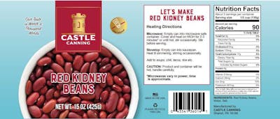 Canned Red Kidney Beans - Full Pallet