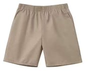 Unisex Pull-on Uniform Shorts - Size 7, Khaki