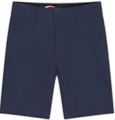 Girls Flat Front Shorts - Size 10, Navy