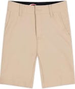 Boys Flat Front Shorts - Size 7, Khaki