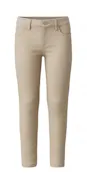 Girls Ponte Knit Pants - Size 14, Khaki