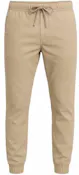 Men's Stretch Twill Joggers -Khaki, Size Medium