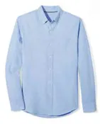 Boys' LS Oxford Shirts - Blue, Small