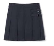 Girls' Pleated Skorts - Navy, Size 7