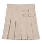 Girls' Pleated Skorts - Khaki, Size 4