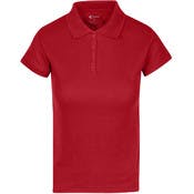 Juniors' Polo Uniform Shirts - Red, Size Small