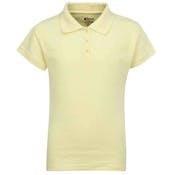 Juniors' Polo Uniform Shirts - Yellow, Size Small