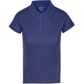 Juniors' Polo Uniform Shirts - Navy, Size Large