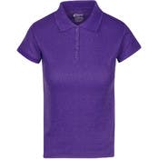 Juniors' Polo Uniform Shirts - Purple, Size 2XL