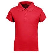 Girls' Polo Shirts - Red, Size 10/12 (M)