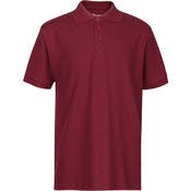 Men's Polo Shirts - Burgundy, Medium, Moisture Wicking