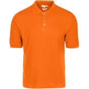 Men's Polo Shirts - Orange, Size Medium